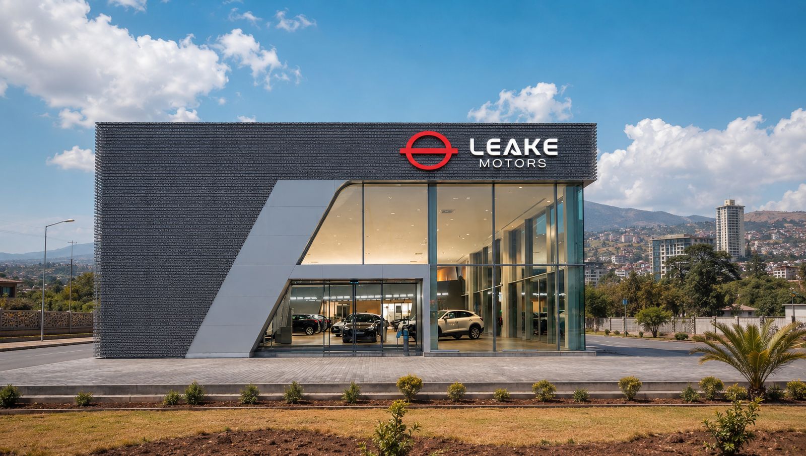 Leake Motors showroom